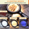Amoper 20X 30X Coin Magnifier, USB Rechargeable Lighted Magnifying Glass