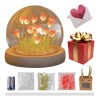 Romántica Luz De Noche De Flor De Tulipán Led Bricolaje
