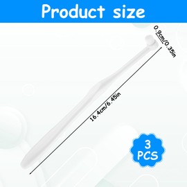 3 Pack Pet Toothbrush Small Dog Toothbrush Cat Tooth Brush Mini Head Micro Nano Bristle Ultra Soft Puppy Tooth brush Deep Clean Kit, Portable Travel Friendly for Puppy, Kitten, Small Dog & Cat