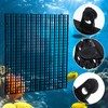 mekueeex 10 Pcs Aquarium Divider Tray Plastic Grid Aquarium Egg