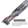 sourcing map 4pcs 4mm Dia 4mm Shank Square Nose End