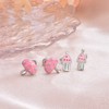 Generic Stud Earrings Set for Girls Cute - 2 Pairs
