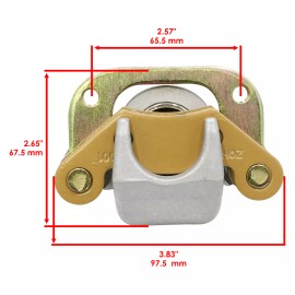 Caltric Rear Brake Caliper w/ Pads for Polaris Trail Blazer 250 1991 1992 1993