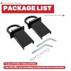 KUAFU 2 Pcs Adjustable Trailer Stake Pocket D Ring 5400LBS/