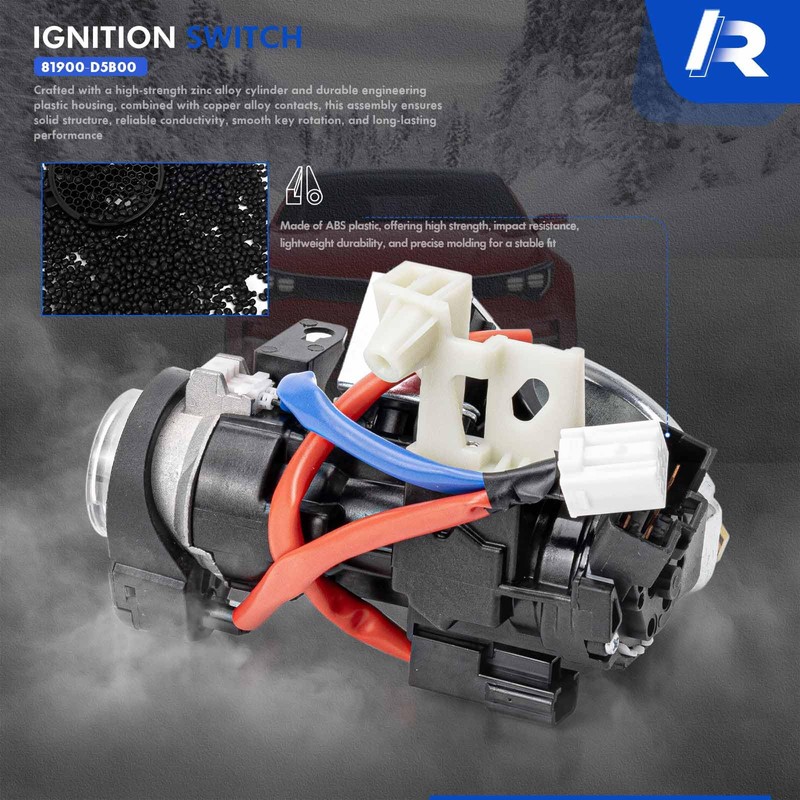 81900-D5B00 Ignition Lock Switch Assembly with Keys Compatible with Kia