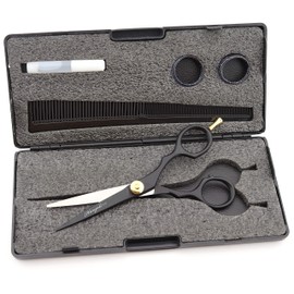 Haryali London Professional Black Hairdressing Barber Scissors Men's Grooming Hairdresser Hair Cutting Salon Shears for Men and Women