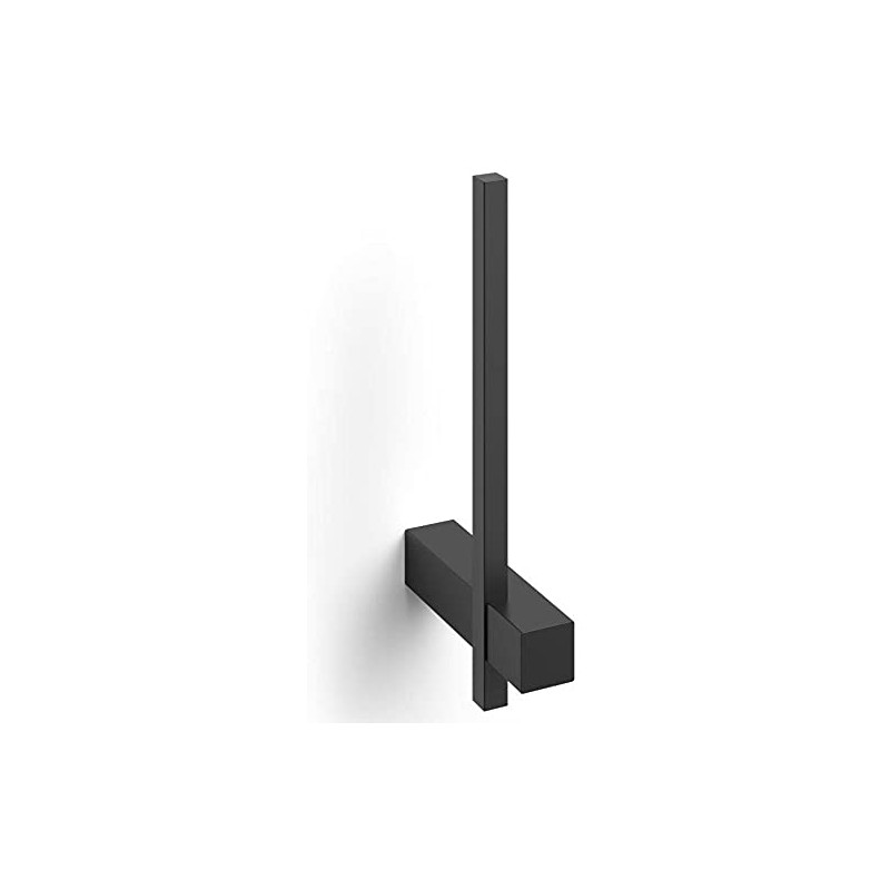 Zack CARVO Toilet Roll Holder, Metal, Black