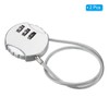 PATIKIL Combination Lock 12 Inch, 2 Pcs 3 Digit Outdoor