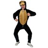 Foxxeo Black Brown Gorilla Costume for Adults, Size: XXXXL