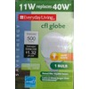 everyday living Compact Fluorescent Globe Soft White 11 watt Replaces