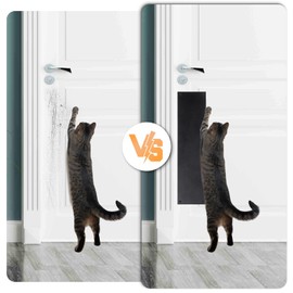 Hoowen 2PCS Door Kick Plate 16" x 4", Stainless Steel Push Plate Door Protection Plates Metal Kickplates for Door Bottom or Knob, Closet, Front Interior Exterior Doors, Prevents Scratches and Cracks