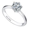 Paris Jewelry 18K White Gold 2ct Created White Round Engagement