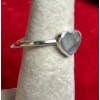 Natural Creations sterling silver stackable ring Size 10 Labradorite Heart