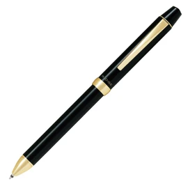 Pilot BTHRT5SR-GLB Multifunctional Writing Instrument, 3+1 Ridge, Tri-Color Balls, 0.7mm, Black/Red/Blue + 0.5mm Sharp, Gloss Black