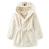 Gymboree,Soft Fuzzy Sleepwear Hooded Bathrobe,White Polar Bear,Large (10/12)