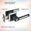 BAOLONG Square Modern Door Handle and Lockset with Same Key,