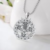 Eusense Viking Jewellery 925 Silver Viking Necklace Gifts Amulet Nordic