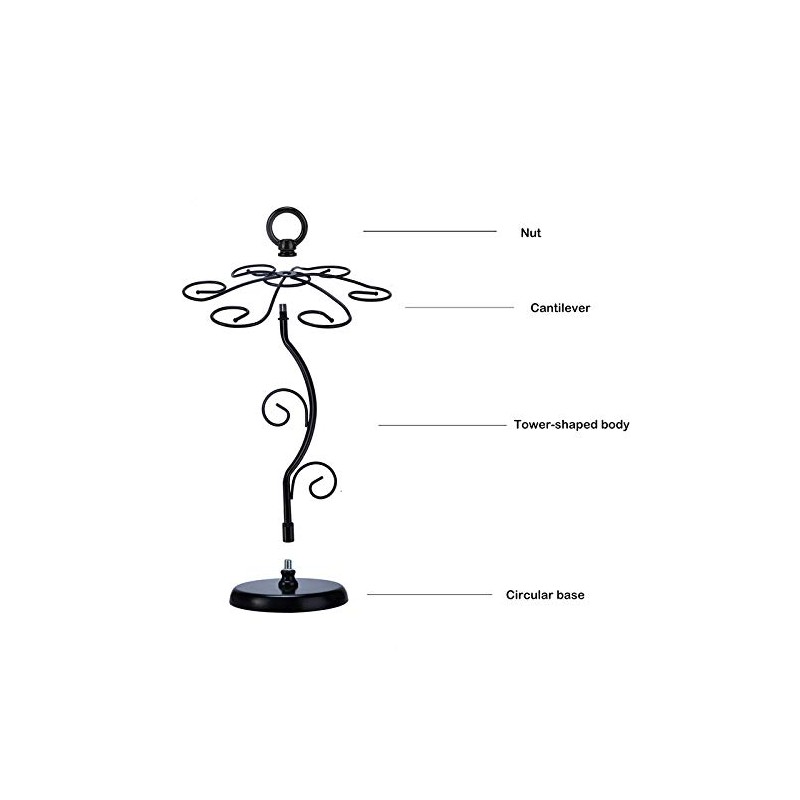 Countertop Wine Glass Holder - Freestanding Tabletop Stemware Storage Rack