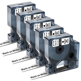 Discount by Dymo D1 Label Manager Compatible Cassette (12 mm x 7 m) for Dymo Label Manager / Label Writer