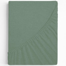Terra Beds Premium Fitted Sheet, 180 x 200 cm, 200 x 200 cm ,160 g/m², 100% High-Quality Oeko-Tex Cotton Jersey Bed Sheet, Available in 10 Colours