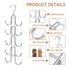 CharmBurst Handbag Organiser for Cupboard, Improved Handbag Hanger with 10