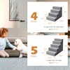 Heeyoo Dog Stairs for Small Dogs, 4-Step Dog Steps for
