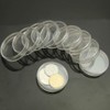 buwei 10pcs 35mm Useful Clear Round Cases Coin Storage Capsules