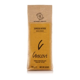 V Vescovi Espresso Intenso | Premium Italian Ground Espresso | Medium Roast | For Moka and Espresso Machines | 8.8oz/250g