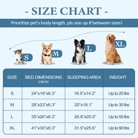 PAWZ Road Orthopedic Dog Bed, Waterproof Medium Dog Bed for Supportive Dogs with Memory Foam,2-Layer Waterproof Cover and Non-Slip Bottom for Small, Medium and Large Dog-Blue Medium