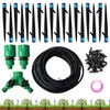 Drip Irrigation System, Push-to-Connect Adjustable Irrigation Set for Garden, Raised