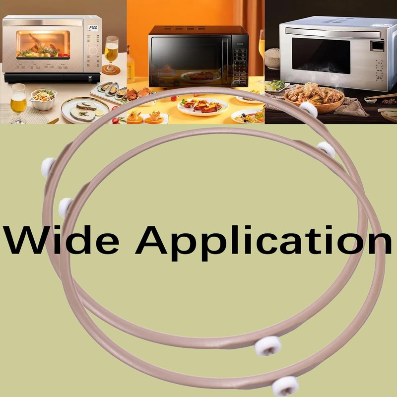 2 Pack 7 Inch Microwave Turntable Ring Microwave Roller Ring,