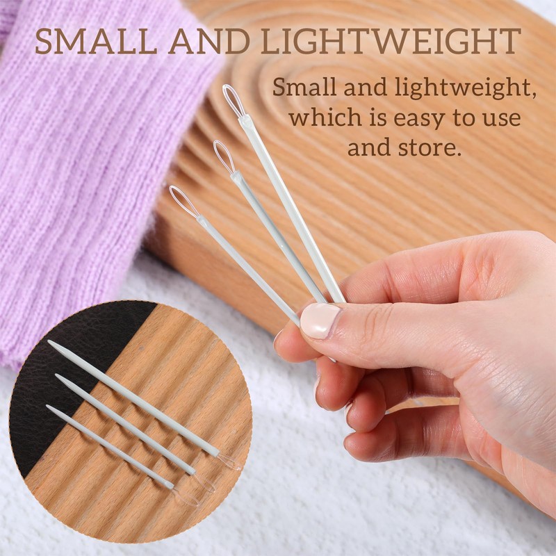 9 PCS Yarn Needle, 3 Sizes Nylon Thread Rope Threader