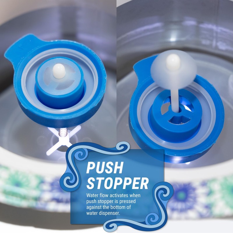 TERA PUMP TRDNC100 REUSABLE NO-SPLASH CAP for 5 Gallon Water