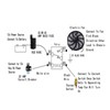 3/8 Inch Electric Cooling Fan Wire Harness Kit 185 On