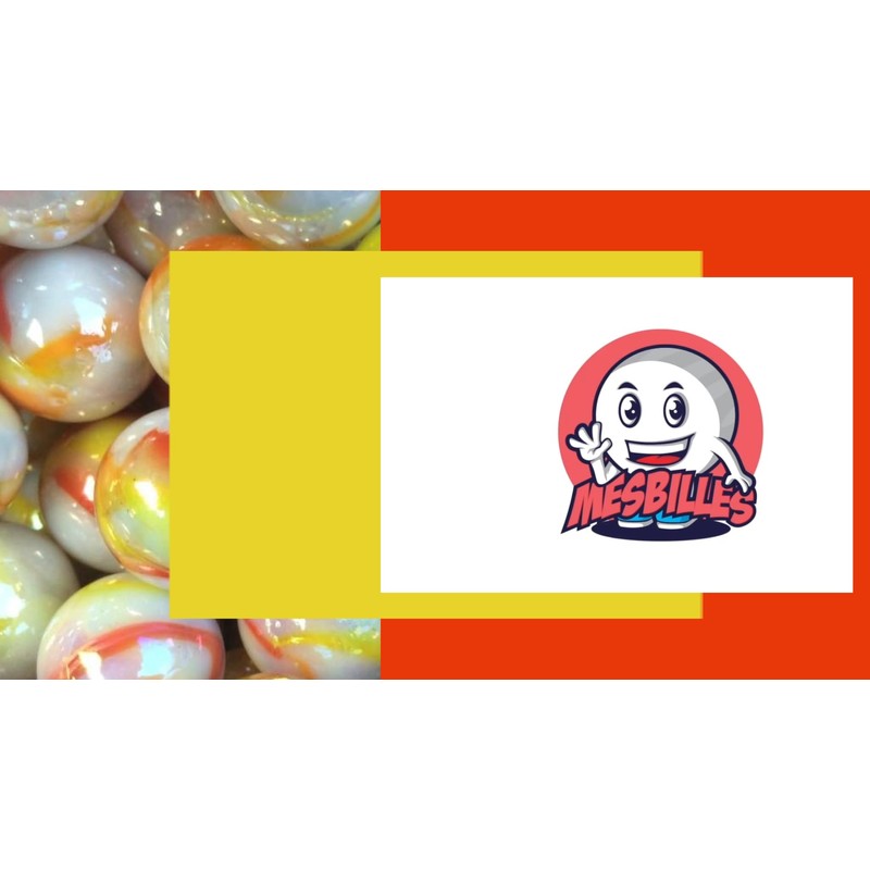 mesbilles MeineMurmeln – 10 Marbles Orange Tiger