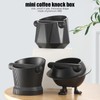 Coffee Knock Box ABS Black Non Slip Multifunctional Coffee Grind