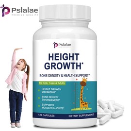 Pslalae Height Growth Supplement – 120 Capsules for Bone Density, Muscle & Joint Support, Promotes Healthy Growth and Overall Bone Health, USA Made