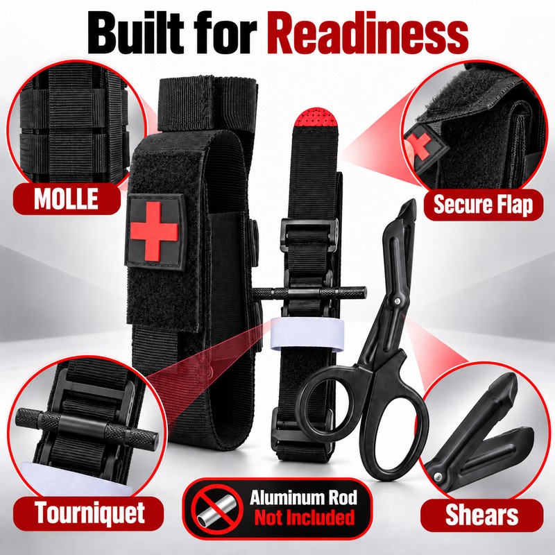 Emergency First Aid Pouch Set for Outdoor Use – MOLLE