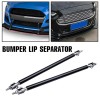 Unbranded Front Bumper Spoiler Splitter + Side Skirts + Rear