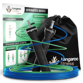 Skipping Rope for Adults Fitness with Training Plan Bonus Rope Bag Green - Speed Rope Skipping Rope Boxing Crossfit Sports Skipping Rope Adult Boxer - Skipping Ropes Skipping Jump Rope Rope Skipping