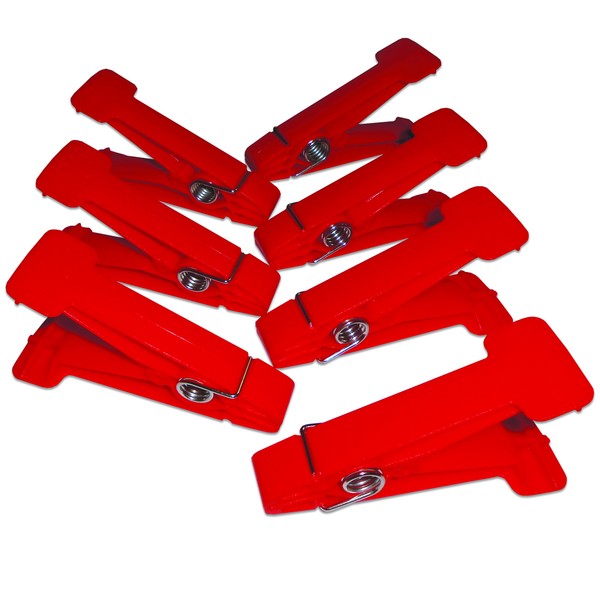 Rehabilitation Advantage Resistive Pinch Pin Hand Exercisers (Set of 7), Red, 0.35 Pound