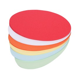 Set of 504 Presentation Cards, Oval and Round Cards in 6 Colours for Presentations and Lectures