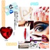 Heart Shape Color Gemstone Toys, Sequins, Hologram, Stone Bijou Stones,