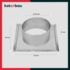 KOTARBAU® Stove Pipe Rosette Diameter 110 mm Galvanised Chimney Rose