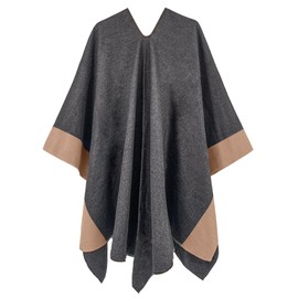 Moss Rose Women's Shawl Wrap Poncho Ruana Cape Open Front Cardigan with Belt for Spring Fall Winter