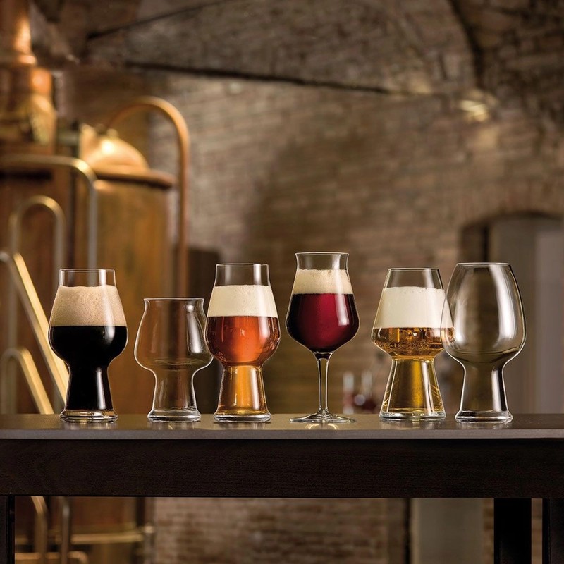Luigi Bormioli Birrateque 17 oz Cider Beer Glasses (Set of