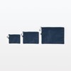 MUJI OHG87A3S Polyester Double Zipper Case Navy S