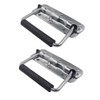 ZHjuju Folding Spring Steel Handles,2Pcs Box Handles Spring Folding Handle
