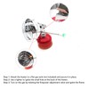 Portable Gas Heater Rapid Warming Adjustable Firepower Mini Gas Tank