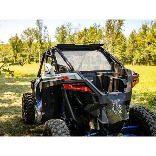 Oh Hey. White UTV Rear Dust Screen Fits Polaris RZR